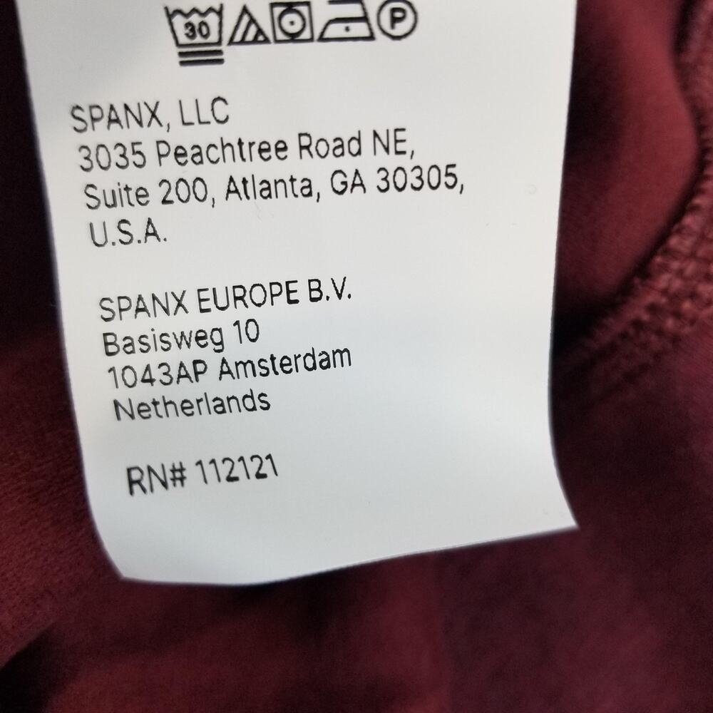 SPANX AirEssentials Pullover Womens Medium Burgundy Brushed Half Zip Tunic NWT - Picture 9 of 14